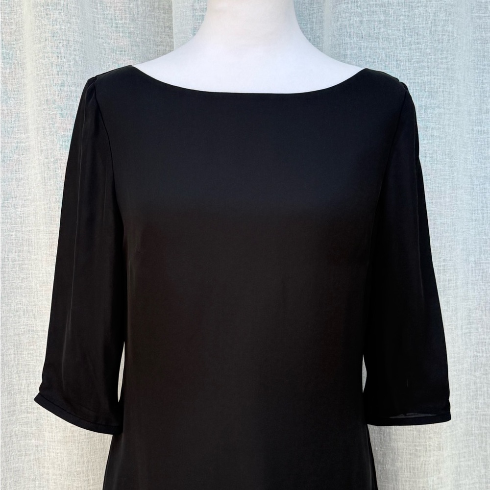 R.E.D Valentino black long sleeve shift dress - Picture 3 of 11